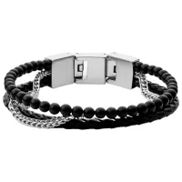 Brățară pentru bărbați FOSSIL JF03850040 Inox/ Black
