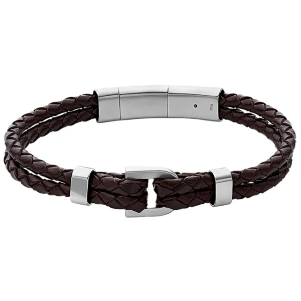Браслет для мужчин FOSSIL JF04203040 нерж. сталь/ Коричневый photo 1 Браслет для мужчин FOSSIL JF04203040 нерж. сталь/ Коричневый photo 1