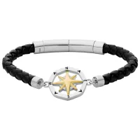 Браслет для мужчин FOSSIL JF04226998 Цирконий/ Черный