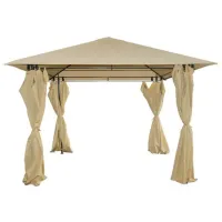 Cort Gazebo Larisa Black Beige