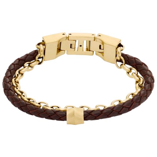 Браслет для мужчин FOSSIL JF04555710 нерж. сталь/ Коричневый photo 1