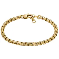 Браслет унисекс FOSSIL JF04561710 нерж. сталь/ Золото