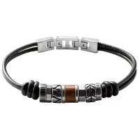 Браслет для мужчин FOSSIL JF84196040 нерж. сталь/ Черный