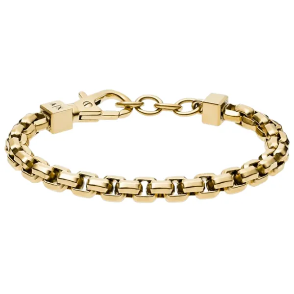Brățară pentru bărbați Armani Exchange AXG0046710 Inox/ Gold photo 1