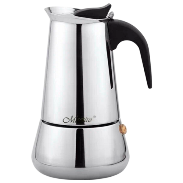 Гейзерная кофеварка Maestro Mr-1660-6 0.3л / Алюминий / Нержавеющая сталь photo 1