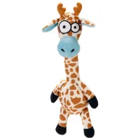 Jucărie de pluș pentru câine Beeztees Giraffe Zwiep 