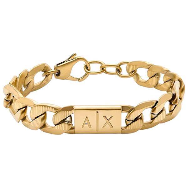 Brățară pentru bărbați Armani Exchange AXG0078710 Inox/ Gold photo 1