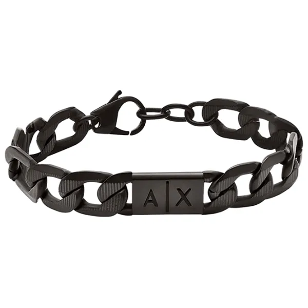 Brățară pentru bărbați Armani Exchange AXG0079001 Inox/ Black photo 1