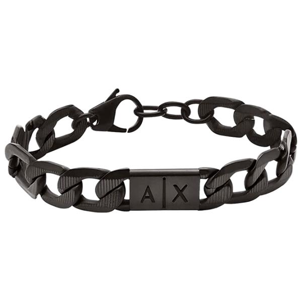 Brățară pentru bărbați Armani Exchange AXG0079001 Inox/ Black photo 1