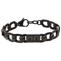 Brățară pentru bărbați Armani Exchange AXG0079001 Inox/ Black