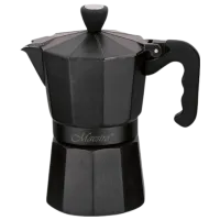 Гейзерная кофеварка Maestro Mr-1666-3 0.3л / Алюминий / Черный