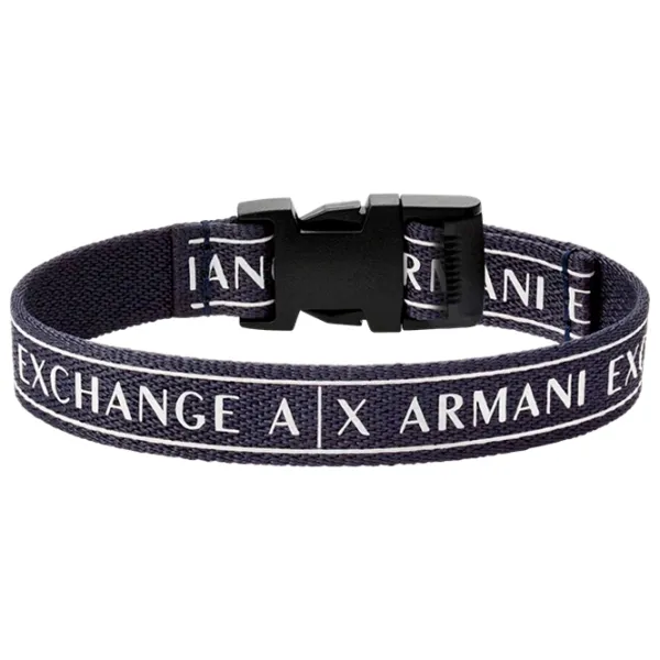 Brățară pentru bărbați Armani Exchange AXG0081040 Textil/ Blue photo 1 Brățară pentru bărbați Armani Exchange AXG0081040 Textil/ Blue photo 1