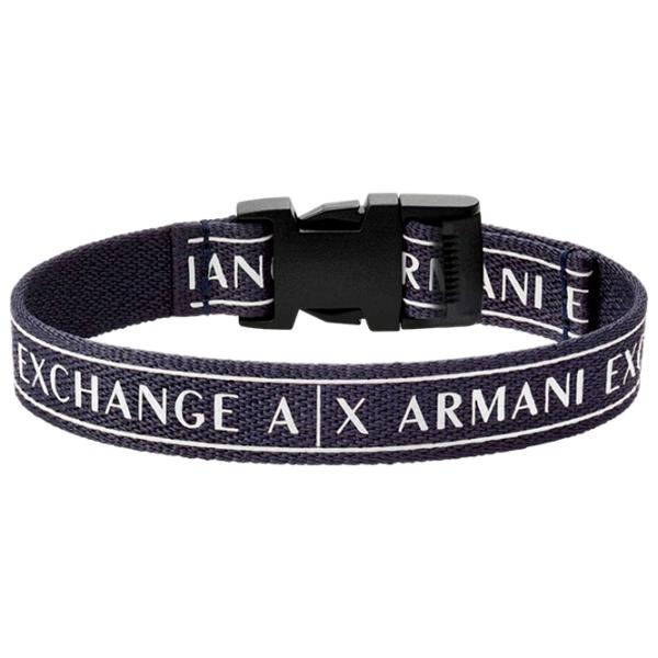 Brățară pentru bărbați Armani Exchange AXG0081040 Textil/ Blue photo 1 Brățară pentru bărbați Armani Exchange AXG0081040 Textil/ Blue photo 1