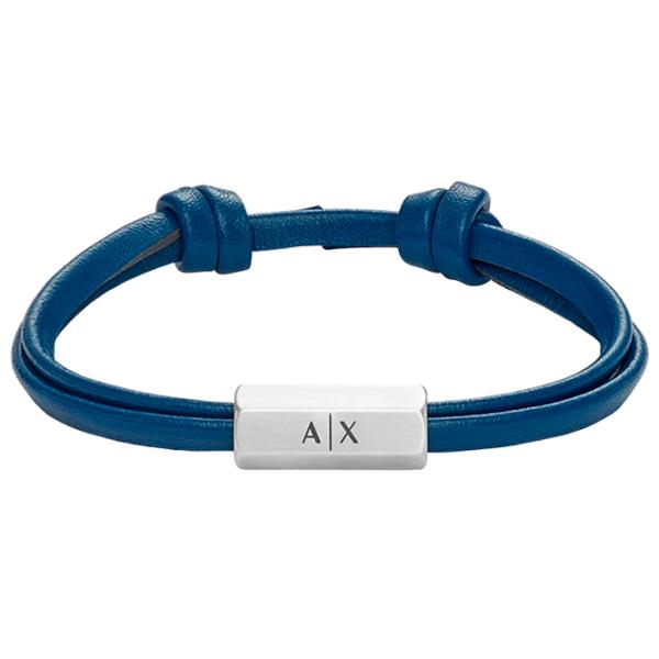 Brățară pentru bărbați Armani Exchange AXG0094040 Inox/ Blue photo 1 Brățară pentru bărbați Armani Exchange AXG0094040 Inox/ Blue photo 1
