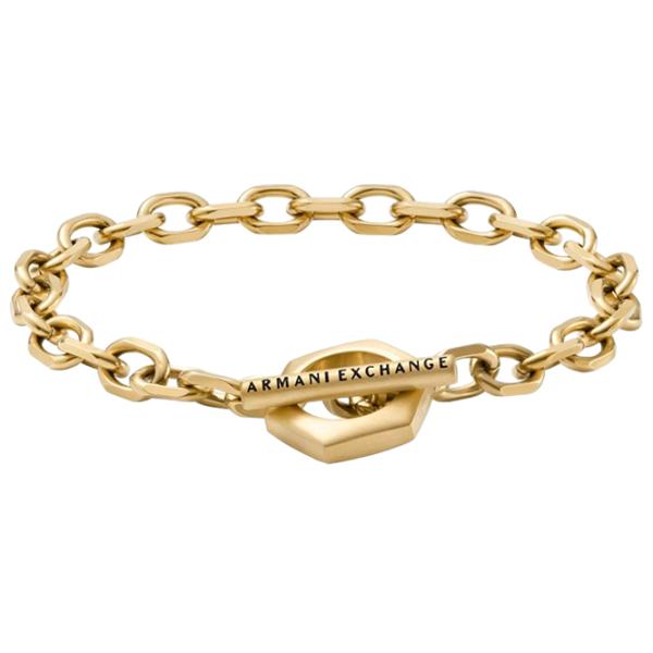 Brățară pentru bărbați Armani Exchange AXG0104710 Inox/ Gold photo 1