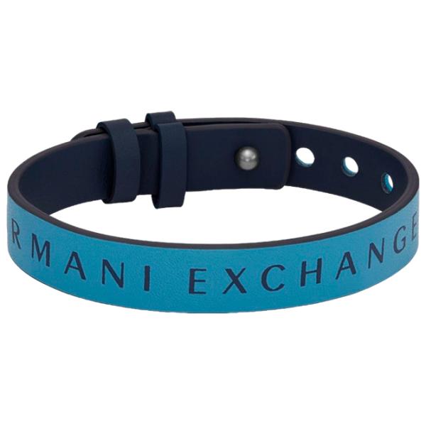 Brățară pentru bărbați Armani Exchange AXG0106040 Piele/ Blue photo 1 Brățară pentru bărbați Armani Exchange AXG0106040 Piele/ Blue photo 1