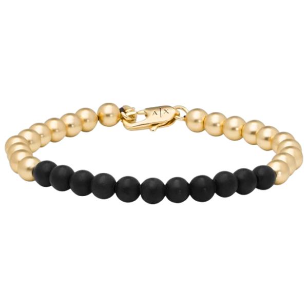 Brățară pentru bărbați Armani Exchange AXG0119710 Alamă/ Black photo 1