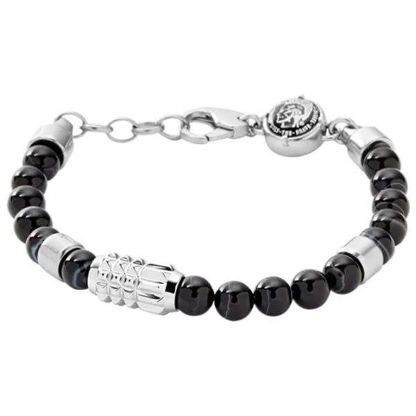 Brățară pentru bărbați DIESEL DX0847040 Agat/ Black photo 1