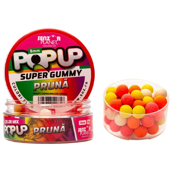 Бойлы Senzor Planet Pop-Up Super Gummy Слива/ 0.03 кг/ 8 мм photo 1 Бойлы Senzor Planet Pop-Up Super Gummy Слива/ 0.03 кг/ 8 мм photo 1