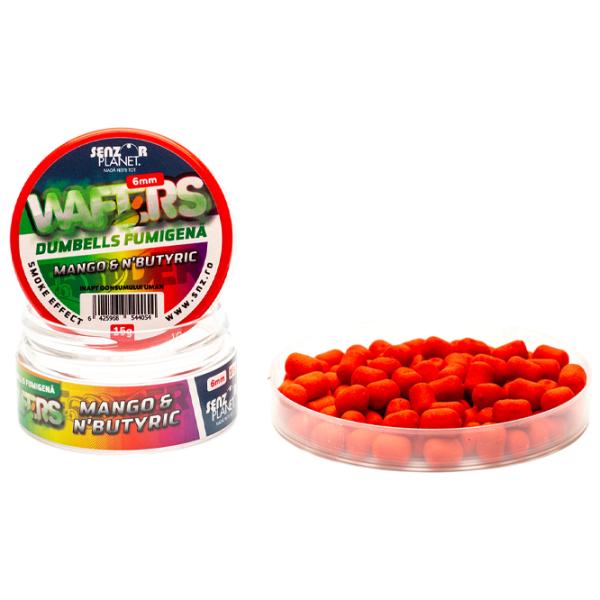 Boilies Senzor Planet Wafters Dumbells Fumigena N-butyric/ 0.015 kg/ 6 mm photo 1 Boilies Senzor Planet Wafters Dumbells Fumigena N-butyric/ 0.015 kg/ 6 mm photo 1