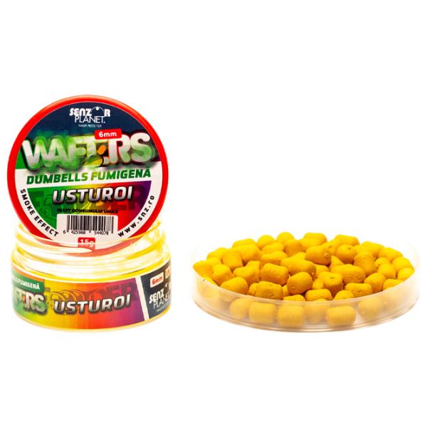 Бойлы Senzor Planet Wafters Dumbells Fumigena Чеснок/ 0.015 кг/ 6 мм photo 1 Бойлы Senzor Planet Wafters Dumbells Fumigena Чеснок/ 0.015 кг/ 6 мм photo 1