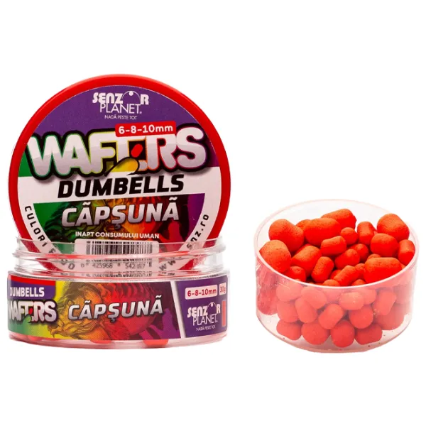 Бойлы Senzor Planet Wafters Dumbells Клубника/ 0.03 кг/ 6 мм photo 1 Бойлы Senzor Planet Wafters Dumbells Клубника/ 0.03 кг/ 6 мм photo 1