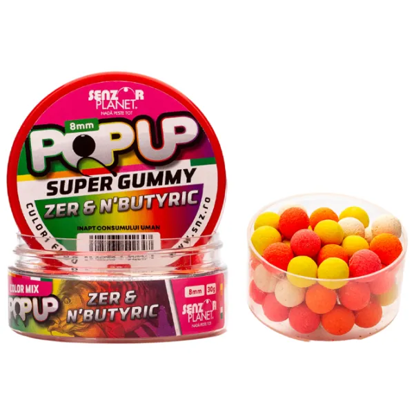 Boilies Senzor Planet Pop-Up Super Gummy Whey/ 0.03 kg/ 8 mm photo 1