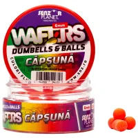 Boilies Senzor Planet Wafters Dumbells & Balls Strawberry/ 0.015 kg/ 6 mm