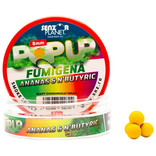 Boilies Senzor Planet Pop-Up Fumigenă N-butyric/ 0.025 kg/ 8 mm photo 1