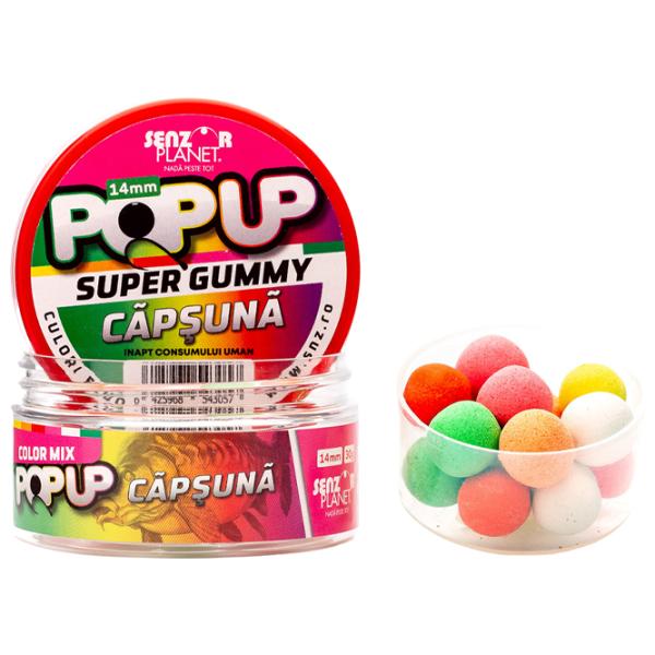 Boilies Senzor Planet Pop-Up Super Gummy Strawberry/ 0.03 kg/ 14 mm photo 1 Boilies Senzor Planet Pop-Up Super Gummy Strawberry/ 0.03 kg/ 14 mm photo 1