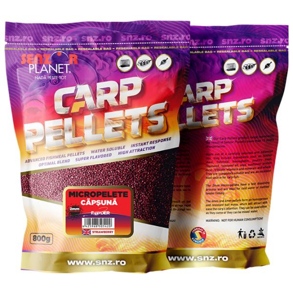Pelete Senzor Planet Carp Pellets Strawberry/ 0.8 kg/ 2 mm photo 1