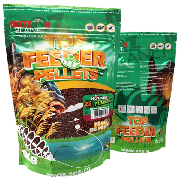 Pelete Senzor Planet Top Feeder Pellets Hot Krill/ 1 kg/ 2.5 mm photo 1