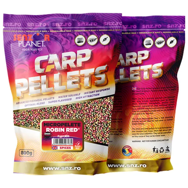 Pelete Senzor Planet Carp Pellets Robin Red/ 0.8 kg/ 2 mm photo 1