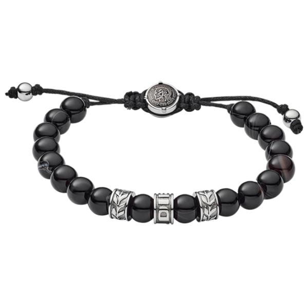 Brățară pentru bărbați DIESEL DX1101040 Inox/ Black photo 1 Brățară pentru bărbați DIESEL DX1101040 Inox/ Black photo 1