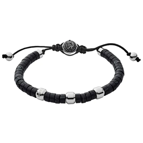 Brățară pentru bărbați DIESEL DX1121040 Inox/ Black photo 1 Brățară pentru bărbați DIESEL DX1121040 Inox/ Black photo 1