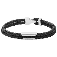 Браслет для мужчин DIESEL DX1247040 нерж. сталь/ Черный