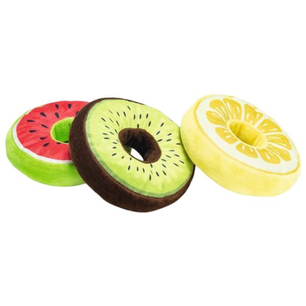Jucărie de pluș pentru câine Beeztees Fruity Donuts  photo 1 Jucărie de pluș pentru câine Beeztees Fruity Donuts  photo 1