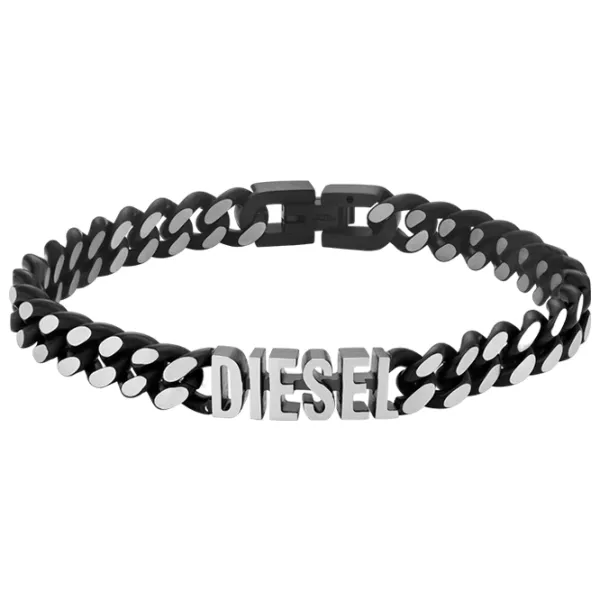 Brățară pentru bărbați DIESEL DX1386040 Inox/ Black photo 1