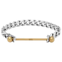 Браслет унисекс DIESEL DX1410931 нерж. сталь/ Серебристый