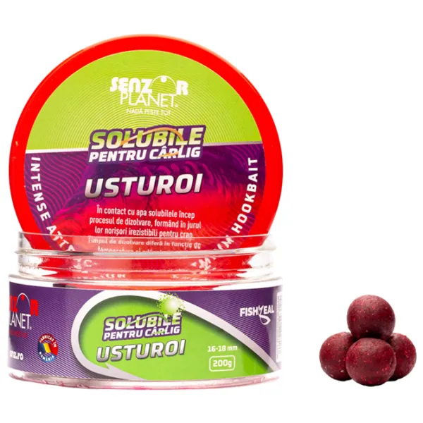 Boilies Senzor Planet SOLUBILE Garlic/ 0.2 kg/ 16 mm photo 1