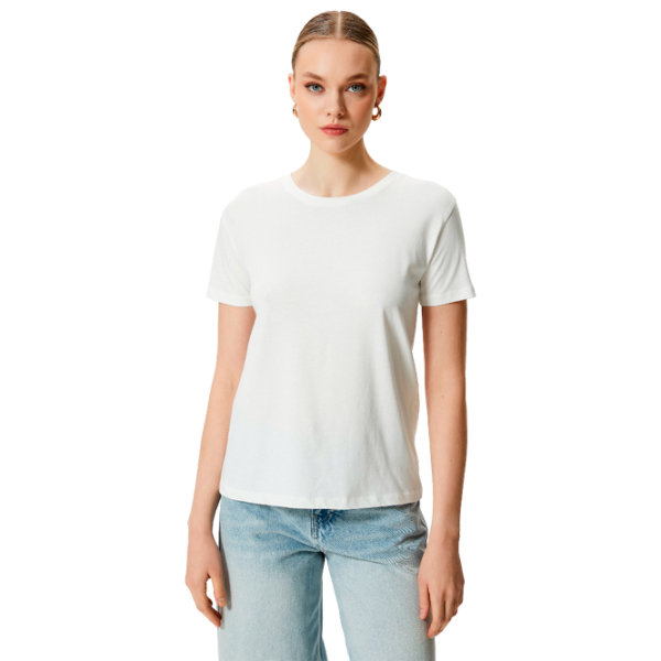 Tricou pentru femei Koton 4SAK60020EK 100% bumbac/ White photo 1