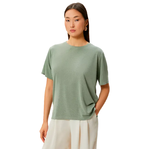 Tricou pentru femei Koton 4SAK50150EK 100% bumbac/ Khaki photo 1