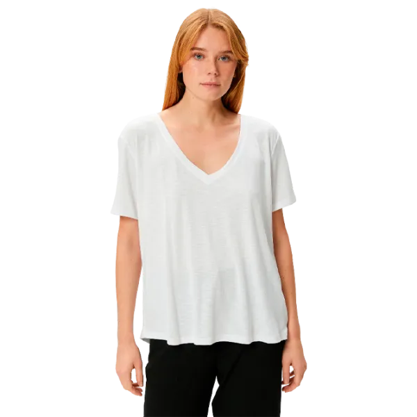 Tricou pentru femei Koton 4SAK50153EK 100% bumbac/ White photo 1