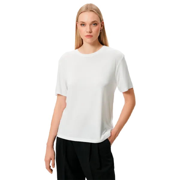 Tricou pentru femei Koton 4SAK50156EK 80% modal/ White photo 1