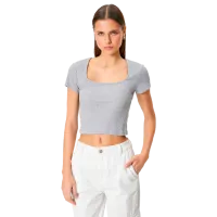 Tricou pentru femei Koton 4SAL10804IK 30% poliester/ Gray