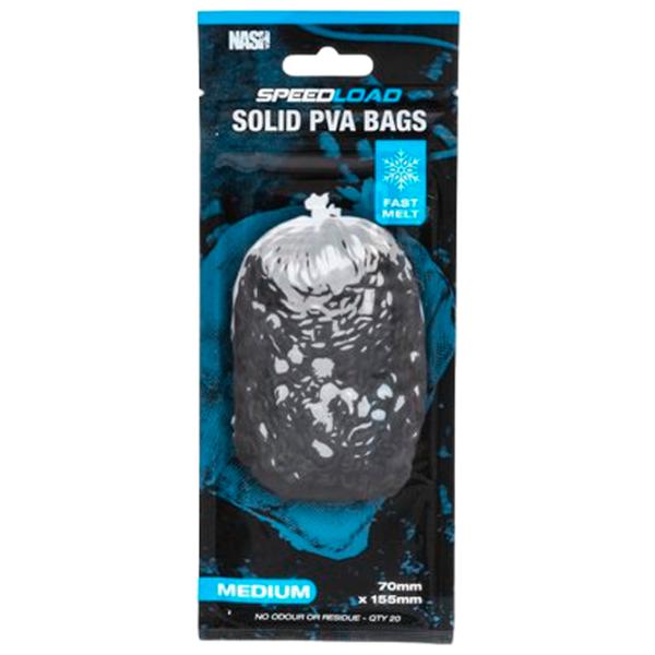 Pungă PVA Nash Speedload Solid PVA Bag Fast Melt Medium 20/ Transparent photo 1