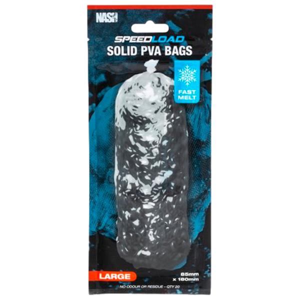 Pungă PVA Nash Speedload Solid PVA Bag Fast Melt Large 20/ Transparent photo 1