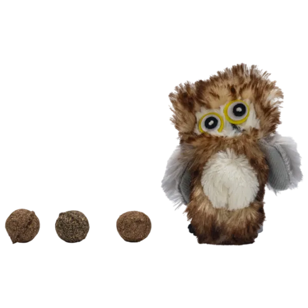Jucărie de pluș pentru pisici Beeztees Owl  photo 1