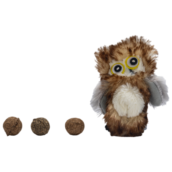 Jucărie de pluș pentru pisici Beeztees Owl  photo 1