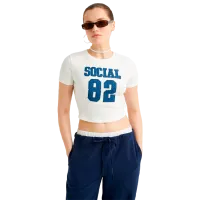 Tricou pentru femei Koton 4SAL10850IK 4 % Elastan/ White